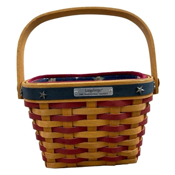 Longaberger 2001 Hostess Combo 4th July  Inaugural Basket Retired  Rare - Picture 1 of 16